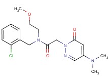 N-(2-chlorobenzyl)-2-[4-(dimethylamino)-6-oxopyridazin-1(6H)-yl]-N-(2-methoxyethyl)acetamide