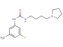 N-(3-fluoro-5-methylphenyl)-N'-(4-pyrrolidin-1-ylbutyl)urea