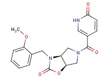 (3aS*,6aR*)-3-(2-methoxybenzyl)-5-[(6-oxo-1,6-dihydropyridin-3-yl)carbonyl]hexahydro-2H-pyrrolo[3,4-d][1,3]oxazol-2-one