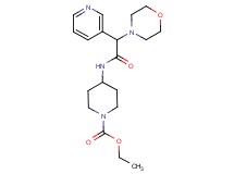 ethyl 4-{[morpholin-4-yl(pyridin-3-yl)acetyl]amino}piperidine-1-carboxylate