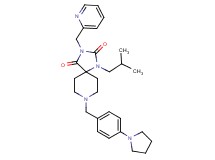 1-isobutyl-3-(2-pyridinylmethyl)-8-[4-(1-pyrrolidinyl)benzyl]-1,3,8-triazaspiro[4.5]decane-2,4-dione
