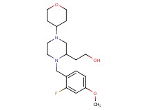 2-[1-(2-fluoro-4-methoxybenzyl)-4-(tetrahydro-2H-pyran-4-yl)-2-piperazinyl]ethanol