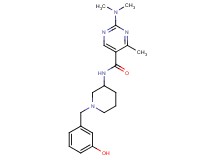 2-(dimethylamino)-N-[1-(3-hydroxybenzyl)piperidin-3-yl]-4-methylpyrimidine-5-carboxamide