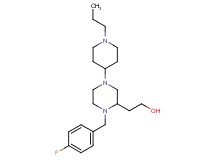 2-[1-(4-fluorobenzyl)-4-(1-propyl-4-piperidinyl)-2-piperazinyl]ethanol