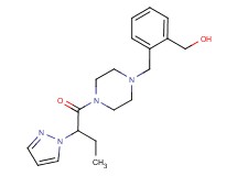 [2-({4-[2-(1H-pyrazol-1-yl)butanoyl]piperazin-1-yl}methyl)phenyl]methanol