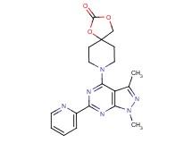 8-(1,3-dimethyl-6-pyridin-2-yl-1H-pyrazolo[3,4-d]pyrimidin-4-yl)-1,3-dioxa-8-azaspiro[4.5]decan-2-one