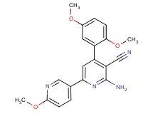 6-amino-4-(2,5-dimethoxyphenyl)-6'-methoxy-2,3'-bipyridine-5-carbonitrile