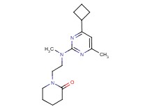 1-{2-[(4-cyclobutyl-6-methylpyrimidin-2-yl)(methyl)amino]ethyl}piperidin-2-one