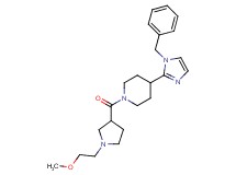 4-(1-benzyl-1H-imidazol-2-yl)-1-{[1-(2-methoxyethyl)pyrrolidin-3-yl]carbonyl}piperidine