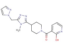 3-({4-[4-methyl-5-(1H-pyrazol-1-ylmethyl)-4H-1,2,4-triazol-3-yl]piperidin-1-yl}carbonyl)pyridin-2-ol
