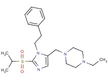 1-ethyl-4-{[2-(isopropylsulfonyl)-1-(2-phenylethyl)-1H-imidazol-5-yl]methyl}piperazine