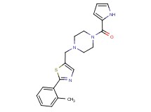 1-{[2-(2-methylphenyl)-1,3-thiazol-5-yl]methyl}-4-(1H-pyrrol-2-ylcarbonyl)piperazine