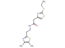 N-[2-(4,5-dimethyl-1,3-thiazol-2-yl)ethyl]-2-[2-(ethylthio)-1,3-thiazol-4-yl]acetamide
