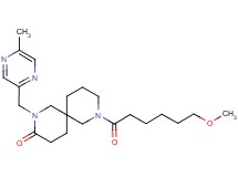8-(6-methoxyhexanoyl)-2-[(5-methylpyrazin-2-yl)methyl]-2,8-diazaspiro[5.5]undecan-3-one