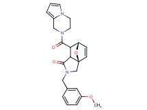 (3aR*,6S*)-7-(3,4-dihydropyrrolo[1,2-a]pyrazin-2(1H)-ylcarbonyl)-2-(3-methoxybenzyl)-2,3,7,7a-tetrahydro-3a,6-epoxyisoindol-1(6H)-one