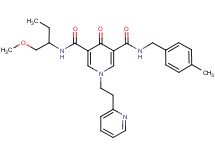 N-[1-(methoxymethyl)propyl]-N'-(4-methylbenzyl)-4-oxo-1-[2-(2-pyridinyl)ethyl]-1,4-dihydro-3,5-pyridinedicarboxamide