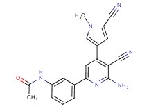 N-{3-[6-amino-5-cyano-4-(5-cyano-1-methyl-1H-pyrrol-3-yl)pyridin-2-yl]phenyl}acetamide