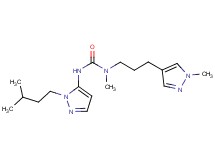 N-methyl-N'-[1-(3-methylbutyl)-1H-pyrazol-5-yl]-N-[3-(1-methyl-1H-pyrazol-4-yl)propyl]urea