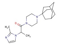 1-(1-adamantyl)-4-[2-(2-methyl-1H-imidazol-1-yl)propanoyl]piperazine