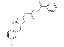 N-[1-(3-fluorobenzyl)-5-oxo-3-pyrrolidinyl]-4-oxo-4-phenylbutanamide
