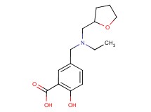 5-{[ethyl(tetrahydrofuran-2-ylmethyl)amino]methyl}-2-hydroxybenzoic acid