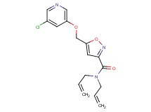 N,N-diallyl-5-{[(5-chloro-3-pyridinyl)oxy]methyl}-3-isoxazolecarboxamide