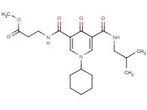 methyl N-({1-cyclohexyl-5-[(isobutylamino)carbonyl]-4-oxo-1,4-dihydro-3-pyridinyl}carbonyl)-beta-alaninate