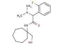 2-(dimethylamino)-2-(2-fluorophenyl)-N-[1-(hydroxymethyl)cycloheptyl]acetamide