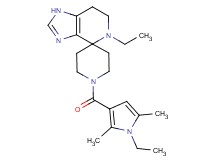 5-ethyl-1'-[(1-ethyl-2,5-dimethyl-1H-pyrrol-3-yl)carbonyl]-1,5,6,7-tetrahydrospiro[imidazo[4,5-c]pyridine-4,4'-piperidine]