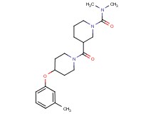 N,N-dimethyl-3-{[4-(3-methylphenoxy)-1-piperidinyl]carbonyl}-1-piperidinecarboxamide