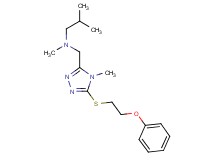 N,2-dimethyl-N-({4-methyl-5-[(2-phenoxyethyl)thio]-4H-1,2,4-triazol-3-yl}methyl)-1-propanamine