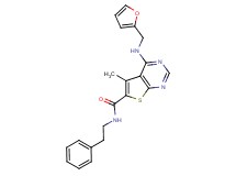 4-[(2-furylmethyl)amino]-5-methyl-N-(2-phenylethyl)thieno[2,3-d]pyrimidine-6-carboxamide