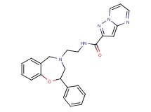 N-[2-(2-phenyl-2,3-dihydro-1,4-benzoxazepin-4(5H)-yl)ethyl]pyrazolo[1,5-a]pyrimidine-2-carboxamide