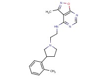 3-methyl-N-{2-[3-(2-methylphenyl)pyrrolidin-1-yl]ethyl}isoxazolo[5,4-d]pyrimidin-4-amine