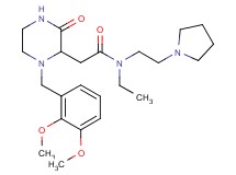 2-[1-(2,3-dimethoxybenzyl)-3-oxo-2-piperazinyl]-N-ethyl-N-[2-(1-pyrrolidinyl)ethyl]acetamide