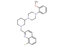 8-fluoro-2-({3-[4-(2-methoxyphenyl)-1-piperazinyl]-1-piperidinyl}methyl)quinoline