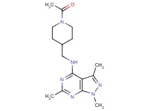 N-[(1-acetyl-4-piperidinyl)methyl]-1,3,6-trimethyl-1H-pyrazolo[3,4-d]pyrimidin-4-amine