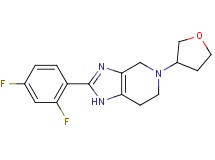 2-(2,4-difluorophenyl)-5-(tetrahydrofuran-3-yl)-4,5,6,7-tetrahydro-1H-imidazo[4,5-c]pyridine