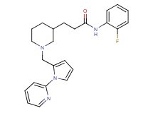 N-(2-fluorophenyl)-3-(1-{[1-(2-pyridinyl)-1H-pyrrol-2-yl]methyl}-3-piperidinyl)propanamide