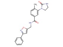 4-methyl-3-(2-oxo-1-imidazolidinyl)-N-[(3-phenyl-5-isoxazolyl)methyl]benzamide