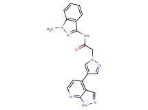 N-(1-methyl-1H-indazol-3-yl)-2-[4-(1H-pyrazolo[3,4-b]pyridin-4-yl)-1H-pyrazol-1-yl]acetamide