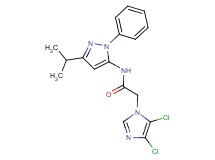 2-(4,5-dichloro-1H-imidazol-1-yl)-N-(3-isopropyl-1-phenyl-1H-pyrazol-5-yl)acetamide