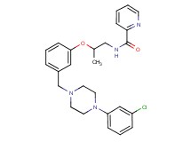 N-[2-(3-{[4-(3-chlorophenyl)-1-piperazinyl]methyl}phenoxy)propyl]-2-pyridinecarboxamide
