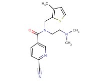 6-cyano-N-[2-(dimethylamino)ethyl]-N-[(3-methyl-2-thienyl)methyl]nicotinamide