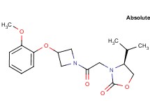 (4S)-4-isopropyl-3-{2-[3-(2-methoxyphenoxy)azetidin-1-yl]-2-oxoethyl}-1,3-oxazolidin-2-one