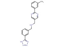 1-[2-(3-methylphenyl)pyrimidin-5-yl]-N-[3-(1H-tetrazol-5-yl)benzyl]methanamine