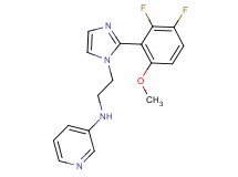 N-{2-[2-(2,3-difluoro-6-methoxyphenyl)-1H-imidazol-1-yl]ethyl}pyridin-3-amine