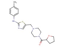 N-(4-methylphenyl)-5-{[4-(tetrahydrofuran-2-ylcarbonyl)piperazin-1-yl]methyl}-1,3-thiazol-2-amine