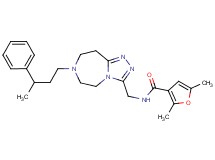 2,5-dimethyl-N-{[7-(3-phenylbutyl)-6,7,8,9-tetrahydro-5H-[1,2,4]triazolo[4,3-d][1,4]diazepin-3-yl]methyl}-3-furamide