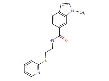 1-methyl-N-[2-(2-pyridinylthio)ethyl]-1H-indole-6-carboxamide